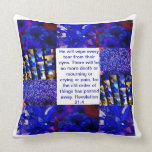 A pillow with a bible verse to comfort pillows