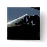 A pilot prepares for take-off button