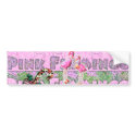 a PINK FLAMINGO Christmas by ~bluedecker97 bumper stickers