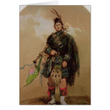 A Piper of the 79th Highlanders at Chobham Greeting Card