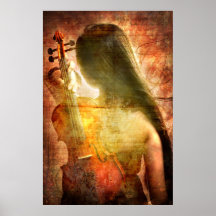A Place to Rest (Violin Art Poster)