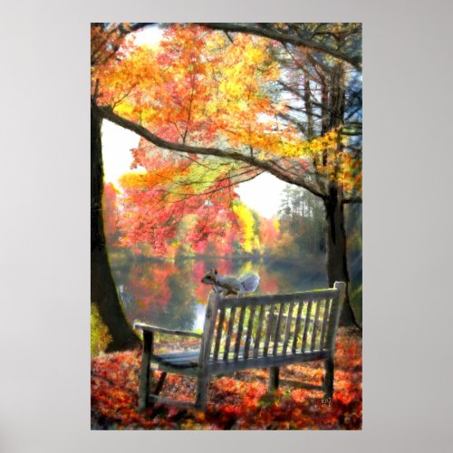 A Place to Sit Oil Painting Print -standard canvas print