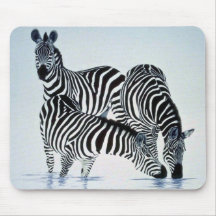 A play on stripes, Zebras Mouse Pads