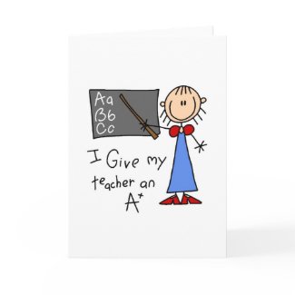 A Plus Teacher card