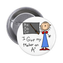 A Plus Teacher Tshirts and Gifts buttons