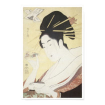 A Poem by Kisen Hoshi, Eishi, 1795 posters