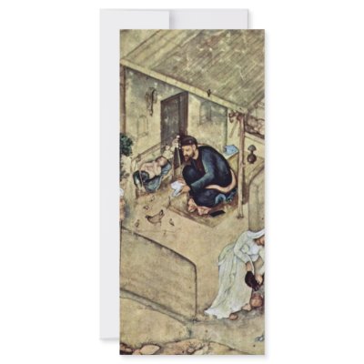 A Poet And Dervish In The Domestic Scene Detail By Rack Cards by Artcollection