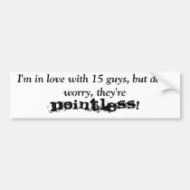 A Pointless Pentadecagon bumper stickers
