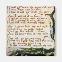 A Poison Tree, from Songs of Experience Refrigerator Magnets