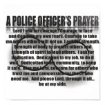 A POLICE OFFICER'S PRAYER POSTER