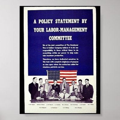 A Police Statement By Your Labor-Management Commit Print by ww2posters