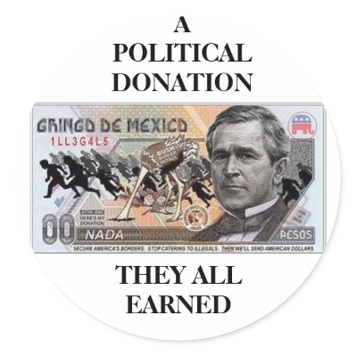 A POLITICAL DONATION STICKER by Old_Yeller