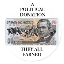 A POLITICAL DONATION STICKER by Old_Yeller A POLITICAL DONATION STICKER