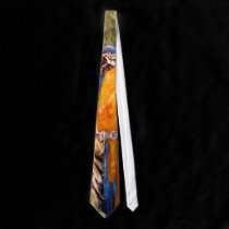"A Polk Parrot" Tropical Tie ties