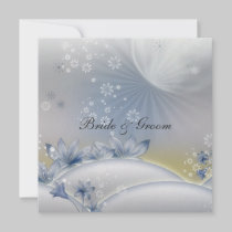 A Popular Elegant Wedding Invitation White Flowers