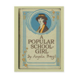 A Popular Schoolgirl Book Cover Post Card postcard
