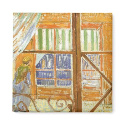 A Pork Butcher's Shop Window by Vincent van Gogh Fridge Magnet by MasterpieceCafe