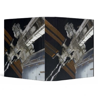 A portion of the International Space Station 3 Vinyl Binders by stocktrek