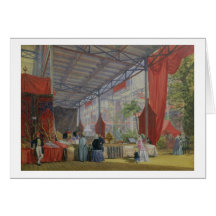 A Portion of the Transept of the Great Exhibition Greeting Card
