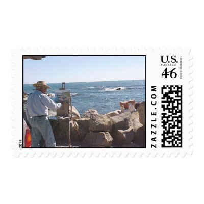 A portrait of Maine Postage by annanjoe