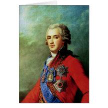 A Portrait of P.A. Zubov by Ivan Eggink Greeting Cards