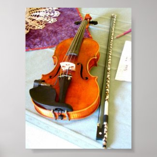A Portrait of the Maestro DePue's Violin Poster
