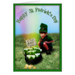 A Pot O' Beer at the of the Rainbow! Greeting Card