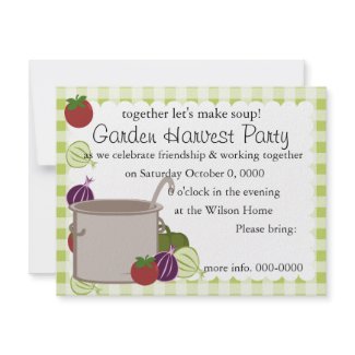 A Pot Of Soup Custom Invitation