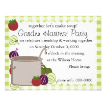 A Pot Of Soup Custom Invitation