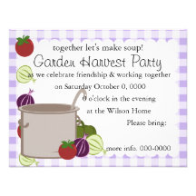 A Pot Of Soup Personalized Invite