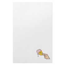 a potato chip with dip custom stationery