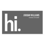 A Powerful Hi - Modern Business Card - Gray business cards