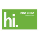 A Powerful Hi - Modern Business Card - Green business cards