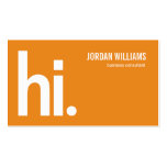 A Powerful Hi - Modern Business Card - Orange business cards