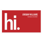 A Powerful Hi - Modern Business Card - Red business cards