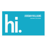 A Powerful Hi - Modern Business Card - Turquoise business cards