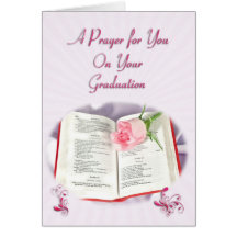 A prayer for Graduation Card