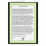 A prayer for our enemies greeting cards