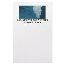 A PRAYER stationery