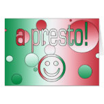 A Presto! Italy Flag Colors Pop Art Card