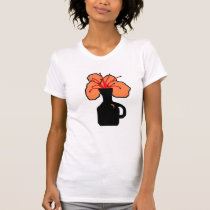 a pretty orange flower t-shirts