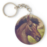 A Prince of the Blood by Currier & Ives Horse Head Key Chain