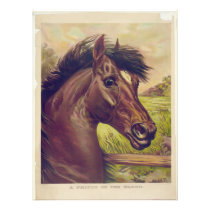 A Prince of the Blood by Currier & Ives Horse Head Photo