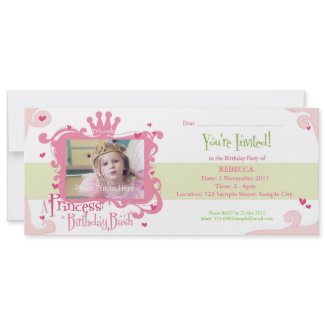 A Princess Birthday Bash Invite
