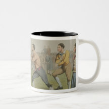 A Prize Fight, aquatinted by I. Clark, pub. by Tho Coffee Mugs
