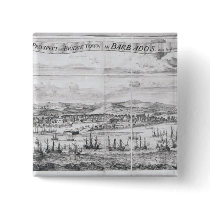 A Prospect of Bridge Town in Barbados Button