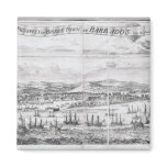 A Prospect of Bridge Town in Barbados Fridge Magnets