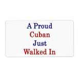 A Proud Cuban Just Walked In Shipping Labels