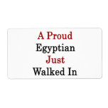 A Proud Egyptian Just Walked In Custom Shipping Labels