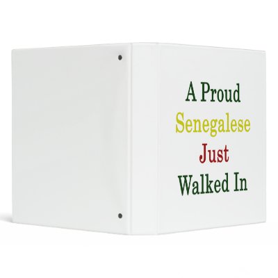 A Proud Senegalese Just Walked In Vinyl Binder by Supernova23a